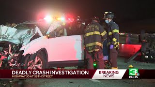Deadly crash on Highway 50 leads to gridlock in Sacramento