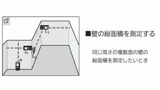 ボッシュレーザー距離計GLM50Cの機能　壁面積測定モード【工具紹介】【プロ向け】