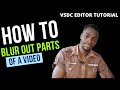 How to blur sections of a video using VSDC free video editor