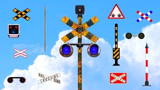 【踏切アニメ】カスタムふみきりカンカン2♪＼着せ替え／Custom! Imaginary railroad crossings and trains!