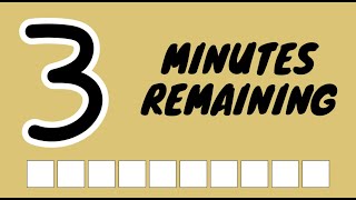 3 Minute - Countdown Timer - Progress Bar