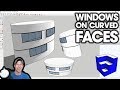 Modeling Windows ON CURVED FACES in SketchUp - Extension Workflow Tutorial