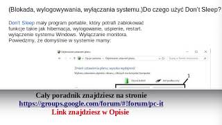 Blokada wylogowywania  wyłączania systemu. Do czego użyć Don’t Sleep? #Poznaj Windows #Windows10