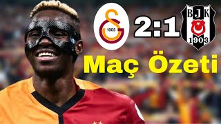 Galatasaray - Beşiktaş 2-1 MAÇ ÖZETI (Süper Lig) Match Galatasaray Besiktas Highlights \u0026 All Goals