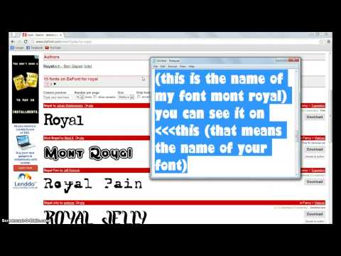 How to get more cool fonts for notepad How to get more cool fonts for notepad