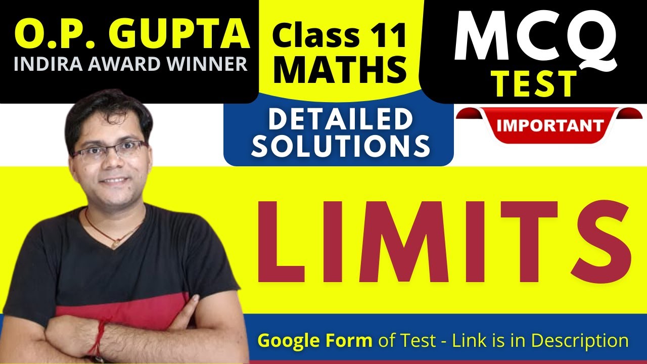 LIMITS Class 11 MCQs | Evaluate The Limits Chapter 13 NCERT | Class 11 ...