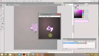 How to make the violet explosion effect in Adobe Flash