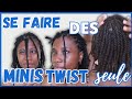 COMMENT JE FAIS MES MINI-TWISTS _ SE COIFFER SEULE