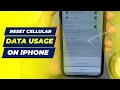 How To Reset Cellular Data Usage On Iphone