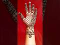 Easy full hand mehndi design #mehndi #viral #hennatattoo #henna #shorts #short