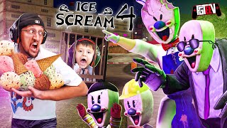 ICE SCREAM 4:  Rod Scares the FGTeeV Family IRL🍦 (Factory Gameplay/Scare Cam)