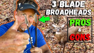 PROS \u0026 CONS of 3 BLADE BROADHEADS w/ Ranch Fairy!