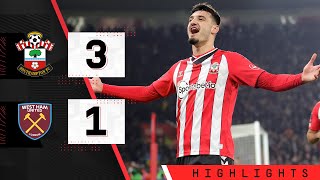 90-SECOND HIGHLIGHTS: Southampton 3-1 West Ham United | Emirates FA Cup