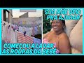 LAÍS SILVA sua mãe veio ajudar a lavar as roupinhas da bebê/ recebidos de laços/ fez sobremesa