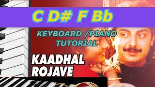 Kadhal Rojave  Keyboard /Piano Notes | Roja Janeman #kadhalrojavepianotutorial #rojajanemanpiano