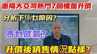 惠陽大亞灣最熱門7個樓盤已升價，到底係乜原因？憑乜底氣？升咗價銷售情況如何？