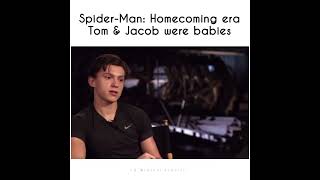 Spider-Man: Homecoming era Tom Holland and Jacob Batalon were babies 😭❤️ CUTEEEE adorable😍#spiderman