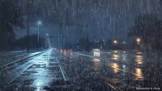 Rain Relaxing for sleeping - Sound of Rain and Thunder at night - Rain Sounds For Sleeping