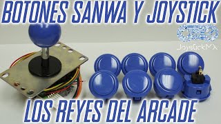 ¡BOTONES SANWA! Los mejores para armar tu fightstick 🫵🕹️Revisión