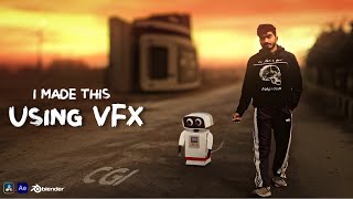 CGI Robot in a Dream World | VFX Magic with Blender \u0026 After Effects! 🤖✨