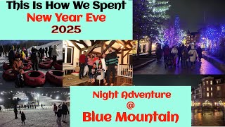 This Is How We Spent New Year Eve | Blue Mountain | Night View | 2025| Winter Games | Play With Snow