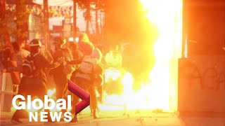 Violent protests erupt in Colombia following death of man in police custody