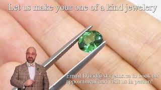 SOLD - 1.26ct Oval Mint Green Tourmaline from Brazil - TR0109