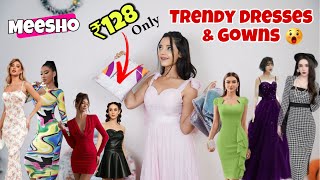 ₹128 se Trendy Dresses \u0026 Gowns from Meesho!!🤯😍 #meesho #dresses #meeshohaul #gown