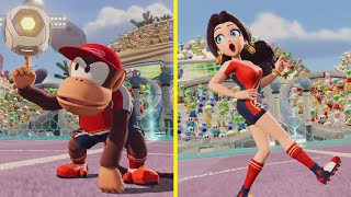Diddy Kong and Pauline DLC Characters in Mario Strikers: Battle League! (New Characters DLC)