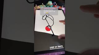 Zooming till I Find Stickman Drawing in Infinite Zoom Art Gallery #art #shorts