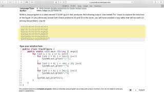 Exercise 2.16 (SlashFigure) Java Tutorial || Practice-It