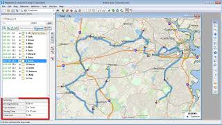 Maptitude 2019 map directions, map deliveries, map route, optimized route