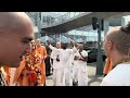 sripada bhakti vikasa swami arrives at atlanta airport usa