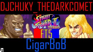 Super Street Fighter 2 Turbo - DJCHUKY_THEDARKCOMET [Dee Jay] vs CigarBoB [Ken] (Fightcade FT5)