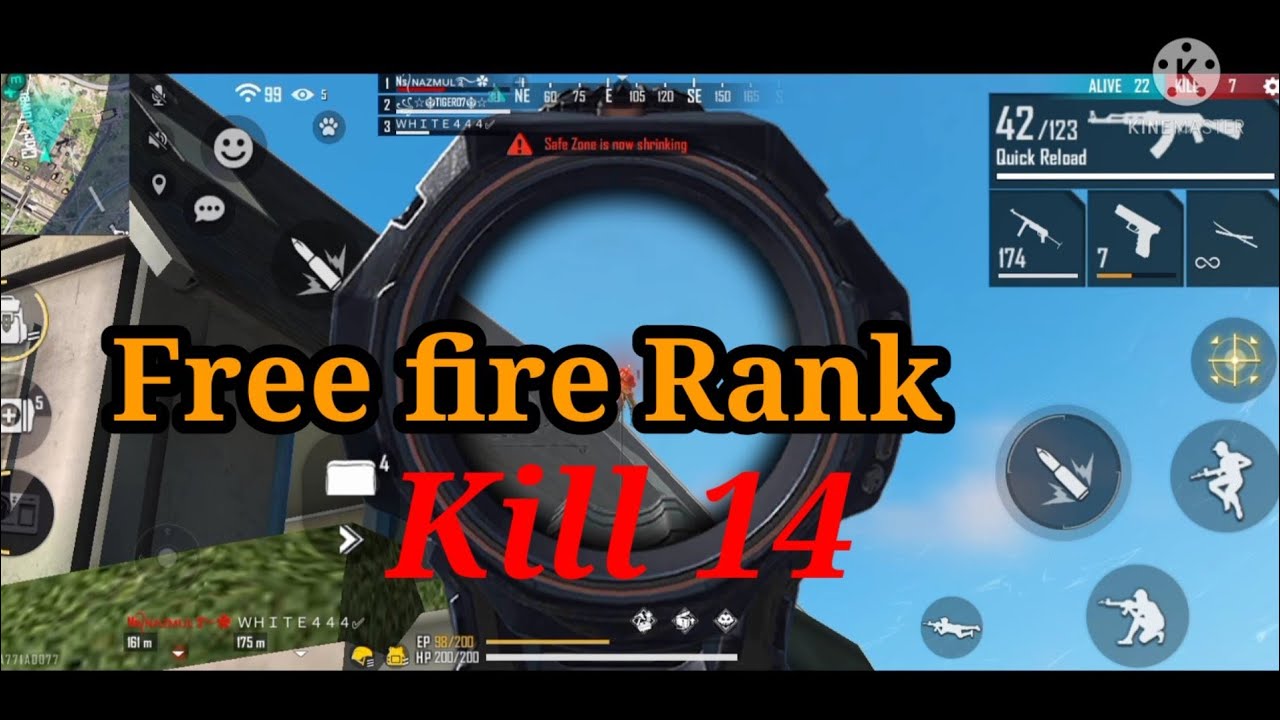 Free Fire Rank Game Kills 14 Solo Game рџ ґрџ ґ Youtube