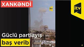 Xankəndində güclü partlayış baş verib