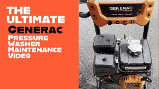 DIY Ultimate Generac Pressure Washer Maintenance Video - Oil Change, Air Filter, Spark Plug, 196 CC