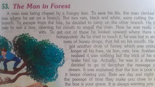 98|| The man in forest| English reading practice| Vocabulary| translation| pronunciation||