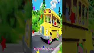 wheels on the bus go round and round [ Best after effects overlay ] nursery rhymes inverted