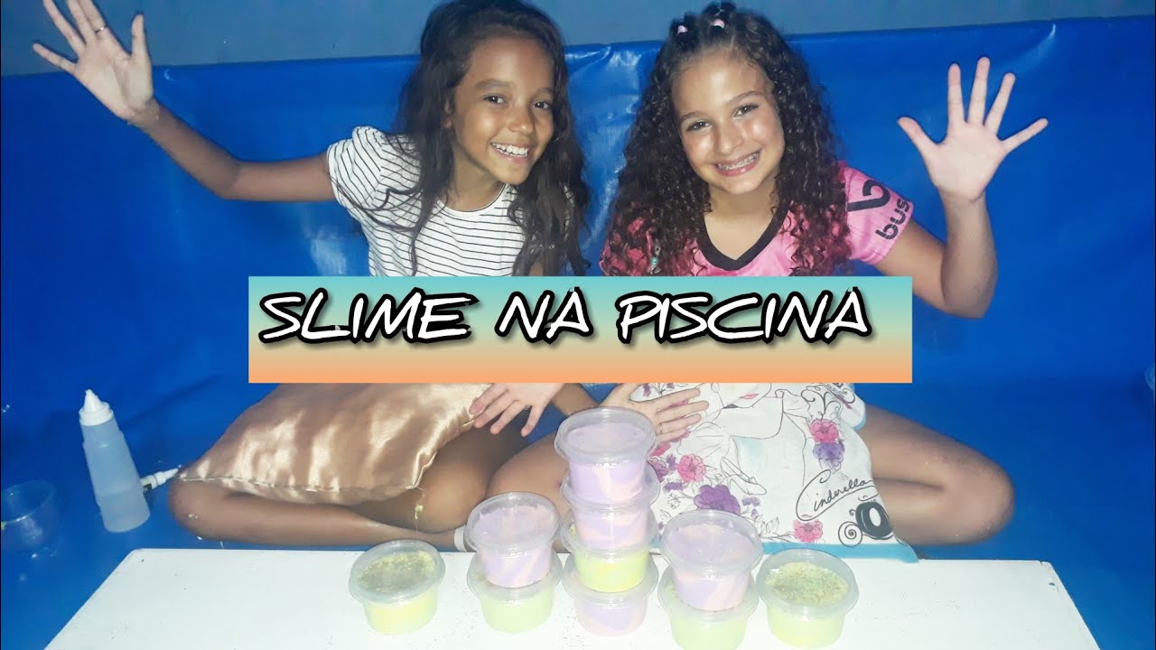 Slime Na Piscina Youtube
