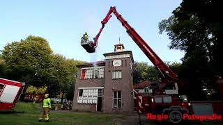 Brandweer oefent bij meetingpoint in Hoenderloo