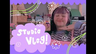 ✷STUDIO VLOG✷ A Day in The Life of an illustrator | Painting, drawing and packing orders ✷