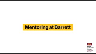 Mentoring at Barrett