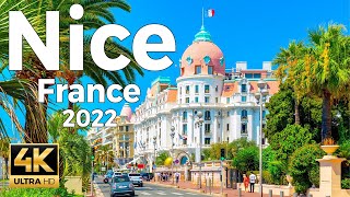 Nice 2022, France Walking Tour (4k Ultra HD 60fps) – With Captions