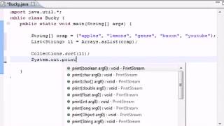 Intermediate Java Tutorial 9 Collections Method sort YouTube