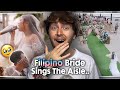 THIS BROKE ME! (Filipino Bride Sings Herself Down The Aisle | Reaction)