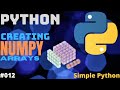 Creating Numpy Arrays How to Install numpy in python using cmd Full explanation #python #shorts