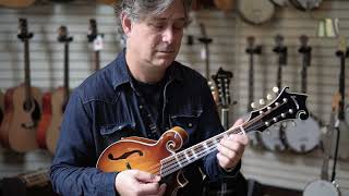 Colby Maddox *catches* that Wabash Cannonball with the Eastman MD615 Goldburst F-Style Mandolin.