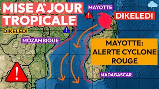 Avertissements de cyclone rouge pour Mayotte, potentiel de fortes pluies au Mozambique... (Dikeledi)