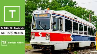 SEPTA Metro T Line - T5 Elmwood Avenue (with Next-Stop Informational Graphics)